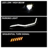 Spyder 5087355 - Chevy Camaro 16-18 HID Model Full LED Headlights Black PRO-YD-CCAM16HIDAP-SEQ-BK