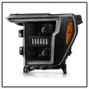 Spyder 5088710 - Signature 20-21 Ford F150(Halogen Model) Proj. Headlights - Black(PRO-YD-FF15021HALSI-SEQ-BK)