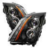 Spyder 9027239 - Xtune Cadillac Cts 08-12 / CTS-V 09-12 Halogen Onlyprojector Headlights Black HD-JH-CACTS08-AM-BK