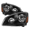 Spyder 9031823 - Xtune Nissan Altima 05-06 Halogen Model Only OEM Style Black Bezel Headlights HD-JH-NA05-AM-BK