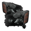 Spyder 9030383 - Xtune Nissan Titan 04-14 (04-07 OE Style ) OEM Amber Head Lights Set Black Smoked HD-JH-NTI04-AM-BSM