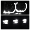 Spyder 9032226 - Xtune Ford F150 09-14 Projector Headlights Halogen Model Only LED Halo Black PRO-JH-FF15009-CFB-BK