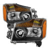 Spyder 9033025 - xTune Nissan Titan 04-15 (08-15 OE Style ) OEM Head Lights set - Black HD-JH-NTI08-AM-BK