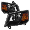 Spyder 9035173 - xTune Dodge Grand Caravan 08-10 OEM Style Headlights-Black HD-JH-DGC08-AM-BK