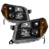 Spyder 9035340 - xTune Honda Pilot 06-08 OEM Style Headlights - Black HD-JH-HPIL06-AM-BK