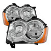 Spyder 9034527 - Xtune Jeep Grand Cherokee 08-10 Halogen Model OnlyOEM Style Headlights Chrome HD-JH-JGC08-AM-C