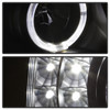 Spyder 9036774 - xTune Chevy Silverado 03-06 Projector Headlights 4pcs - LED Halo - Black PRO-JH-CSIL03-SET-BK