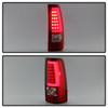 Spyder 9038792 - xTune Chevy Silverado 1500/2500/3500 99-02 / Version 3 Tail Lights Red Clear ALT-ON-CS99V3-LBLED-RC