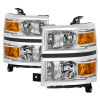 Spyder 9040092 - Chevrolet Silverado 1500 14-15 (Non-HD) OEM Style Headlights - Chrome HD-JH-CS14-AM-C