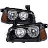 Spyder 9040160 - xTune Dodge Charger 05-10 (Non-HID) OEM Style Headlights w/ Corner 4pcs - Black HD-JH-DCH05-SET-BK