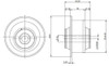 Superpro SPF5594K - VW MQB Front LCA Inner Rear Bushing Set - Caster Offset for Alloy Subframe