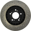 StopTech 128.40048R - 00-09 Honda S2000 Front Drilled Right Rotor