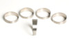 Ticon 109-08901-0013 - Industries 3.5in 45 Degree 1D/3.5in CLR Tight Radius 1mm Wall Titanium Pie Cuts - 5pk