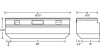 Tradesman 79456 - Aluminum Flush Mount Truck Tool Box (56in.) - Black