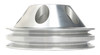 Trans-Dapt Performance 9483 - WATER PUMP PULLEY; 2 GROOVE; 1969-1985 CHEVROLET 283-350; LONG WATER PUMP- MACHINED ALUMINUM