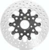 TwinPower 666838 - Twin Power 84-17 Big Twin Exc 08-17 FLH FLT Rear 11.5 Floating Rotor Black Mesh