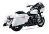 Vance & Hines 46764 - HD 17-22 Touring Blackslash 450 S/OS Black Slip-On Exhaust