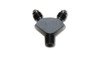Vibrant 10818 - 3AN x -3AN x 1/8in NPT Y-Adapter Fitting - Aluminum