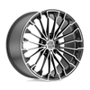Victor Equipment 1805VIW555130G71 - Wurttemburg 18X10.5 Gunmetal W/ Mirror Cut Face