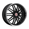 Victor Equipment 1911VIL365130B71 - Lemans 19X11 Gloss Black W/ Mirror Cut Lip