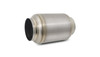 Vibrant 17635 - Titanium Muffler w/Natural Tip 3.5in. Inlet / 3.5in. Outlet / 5.5in Dia