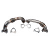 Wehrli WCF100590 - 01-04 Chevrolet 6.6L Duramax LB7 2in Stainless Up Pipe Kit w/Gaskets - Single Turbo