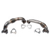 Wehrli WCF100590 - 01-04 Chevrolet 6.6L Duramax LB7 2in Stainless Up Pipe Kit w/Gaskets - Single Turbo