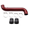 Wehrli WCF100682-GRY - 11-16 Duramax LML Passenger Side 3.5 in. Intercooler Pipe - WCFab Grey