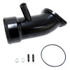 Wehrli WCF100721-GB - 17-19 Chevrolet 6.6L L5P Duramax 3.5in Intake Horn w/PCV Port - Gloss Black
