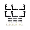 Westin 22-2245 - 19 Ram 1500 Quad/Crew Cab (Ex. Classic) Premier Oval Nerf Step Bar Mount Kit - Black