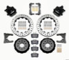 Wilwood 140-10159-D - Combination Parking Brake Rear Kit 12.88in Drilled 2005-2014 Mustang