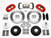 Wilwood 140-10220-R - Narrow Superlite 6R Front Hub Kit 12.88in Red 1970-1973 Mustang Disc Spindle