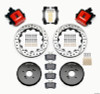 Wilwood 140-10310-DR - Combination Parking Brake Rear Kit 12.88in Drilled Red Honda S2000