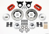 Wilwood 140-11018-DR - Forged Dynalite Front Kit 11.00in Drilled Red 87-93 Mustang 5 Lug