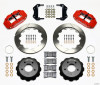 Wilwood 140-11918-R - Narrow Superlite 6R Front Hat Kit 12.88in Red 84-87 Corvette C4