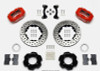 Wilwood 140-11704-DR - Forged Dynalite Front Hat Kit 11.00in Drilled Red 95-05 Miata