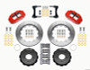 Wilwood 140-12440-R - Narrow Superlite 4R Front Hat Kit 14.00in Red 2007-Up Jeep Wrangler