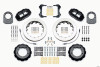 Wilwood 140-13304-R - Narrow Superlite 4R Front Hat Kit 12.88in Red 66-75 Ford Bronco Dana 30/44 w/Lines