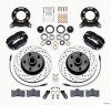 Wilwood 140-13477-D - Forged Dynalite-M Front Kit 11.30in 1 PC Rotor&Hub-Drill 70-73 Mustang Disc & Drum Spindle