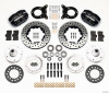 Wilwood 140-13343-D - Dynapro Dust-Boot Front Kit 11.00in Drilled 1965-1969 Mustang Disc & Drum Spindle