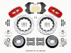 Wilwood 140-15025-DR - AERO6 Front Hub Kit 15.00 Drilled-Red WWE ProSpindle