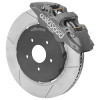 Wilwood 140-16859 - AERO6 RACE Front Big Brake Kit 14in GT Slotted 94-04 Mustang - Type III Ano Grey Calipers