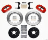 Wilwood 140-9117-R - Narrow Superlite 6R Front Hat Kit 14.00in Red 1994-2004 Mustang