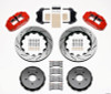 Wilwood 140-9296-DR - Narrow Superlite 6R Front Hat Kit 14.00in Drilled Red 2004-2006 Pontiac GTO