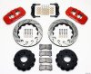 Wilwood 140-9407-DR - AERO4 RearTruck Kit 14.25in Drill Red 1999-2010 GM 1500-SUV 1 Piston OE Caliper