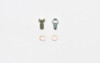 Wilwood 220-13674 - Fitting Kit -3 Male w/ 3/8-24 Banjo Bolt (For Banjo Outlet Master Cylinders)