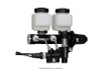 Wilwood 261-14252-BK - Tandem Remote M/C Kit w L/H Brkt & Prop Valve - 1 1/8in Bore Black