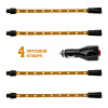 XKGLOW XK041004-A - XK Glow Single Color  UnderglowLED Accent Light Car/Truck Kit Amber - 4x8In