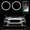 XKGLOW XK042008-50 - XK Glow 2x50mm - RGB Switchback Halo Million Color XKCHROME Smartphone App Controlled Kit