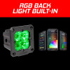 XKGLOW XK065002-D - XK Glow Flush Mount XKchrome 20w LED Cube Light w/ RGB Accent Light - Driving Beam